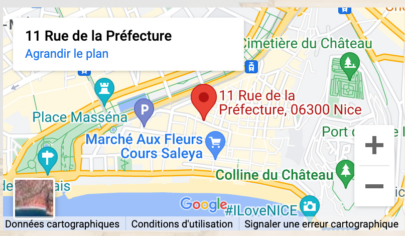 How to get to Frédéric de Baets's office in Nice ?